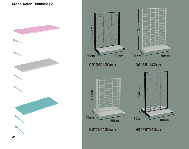 Pastelové rámové regály