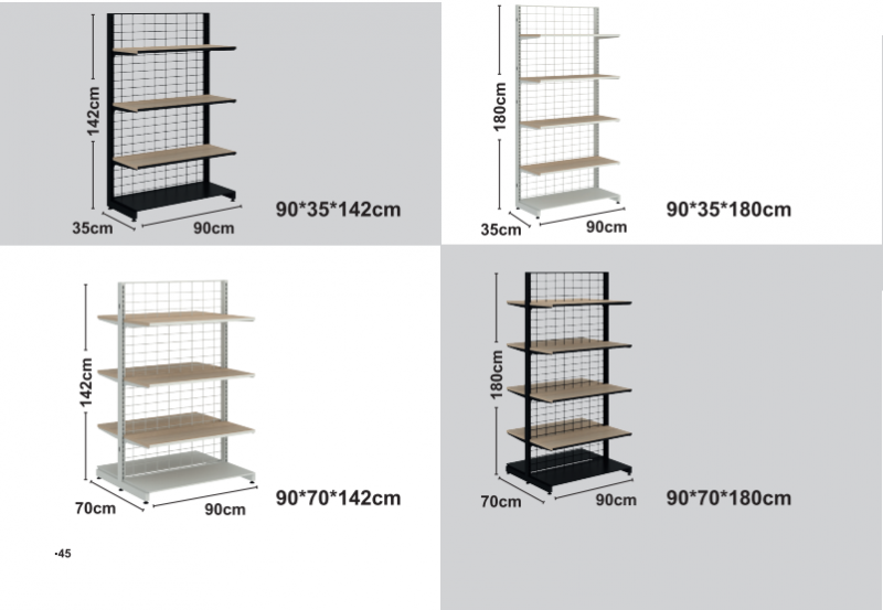 Slim dřevěné regály