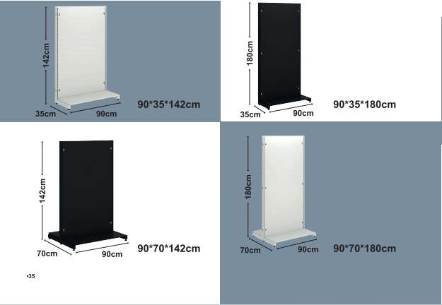 Solidní rámové regály